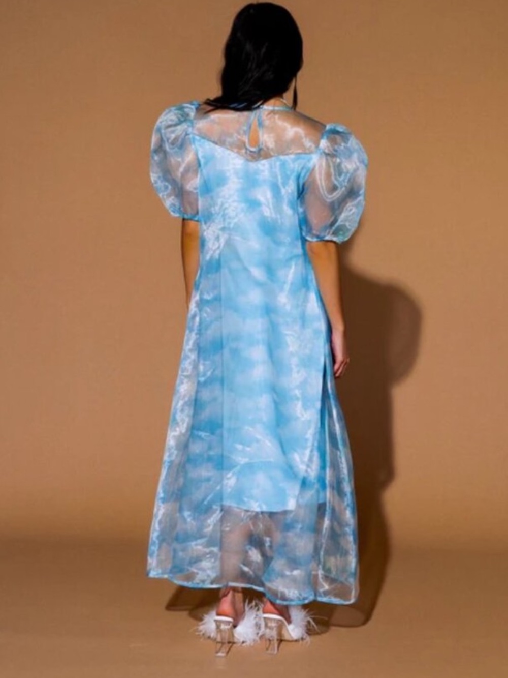 Dressed in Lala Cloud Star Energy Organza Puff Sleeve Dress - Picture 6 of 12